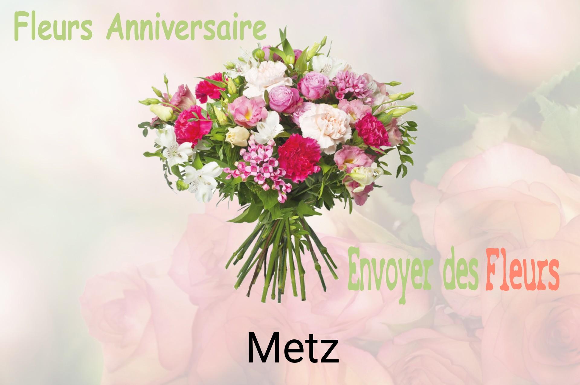 Bouquet de fleurs d’anniversaire livré à Metz
