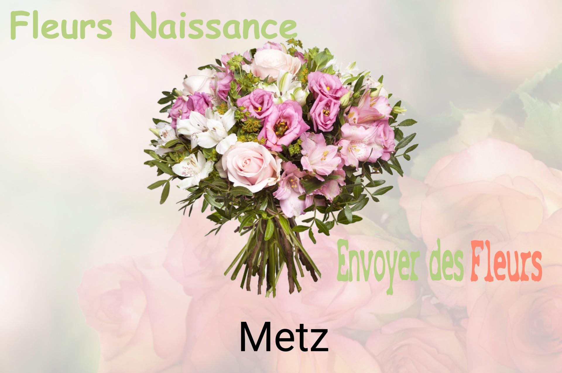 Bouquet de fleurs de naissance livré à Metz